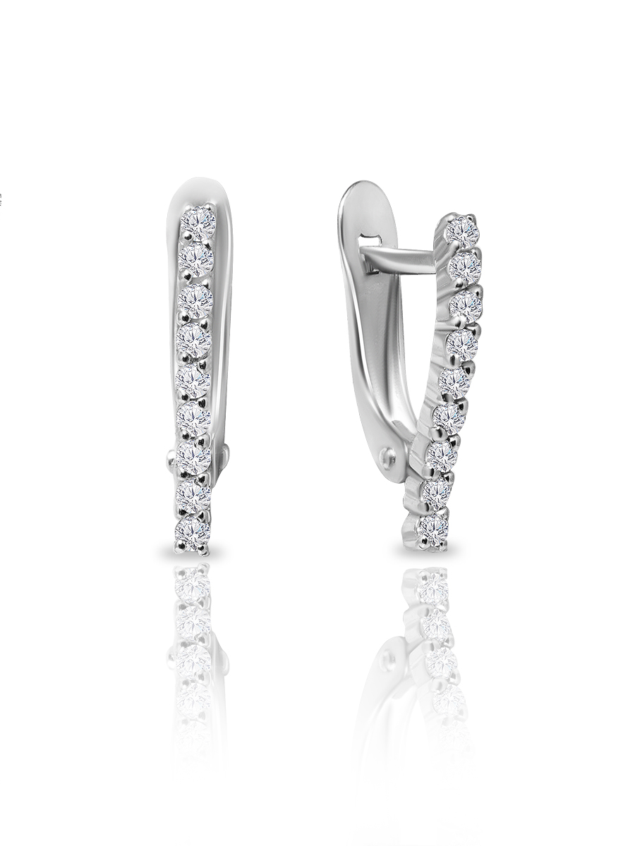 

Серьги из серебра с фианитом SKAZKA Natali Romanovoi 49852, 49852