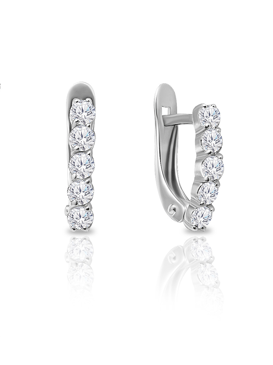 

Серьги из серебра с фианитом SKAZKA Natali Romanovoi 49859, 49859