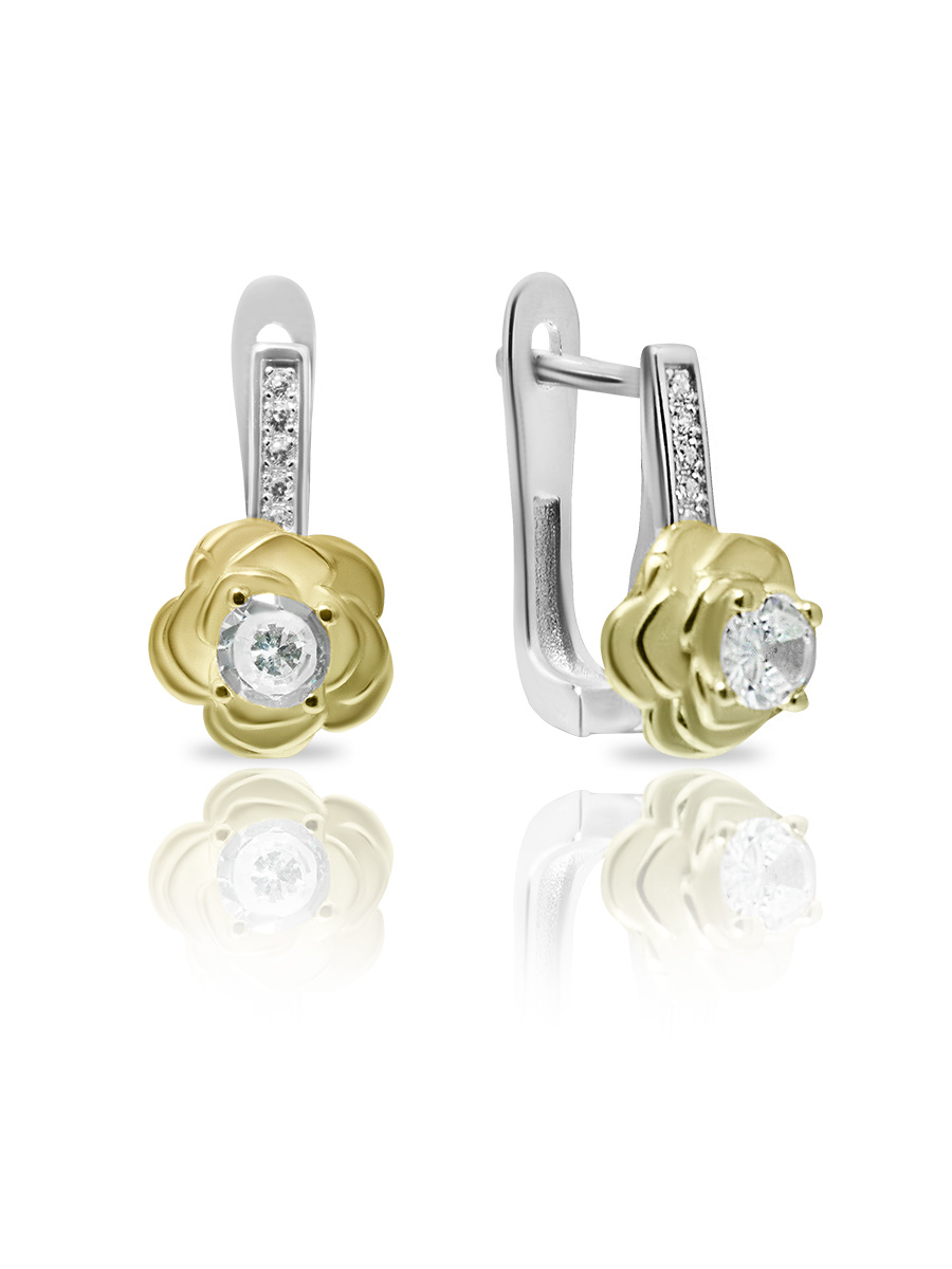 

Серьги из серебра с фианитом SKAZKA Natali Romanovoi 50929, 50929