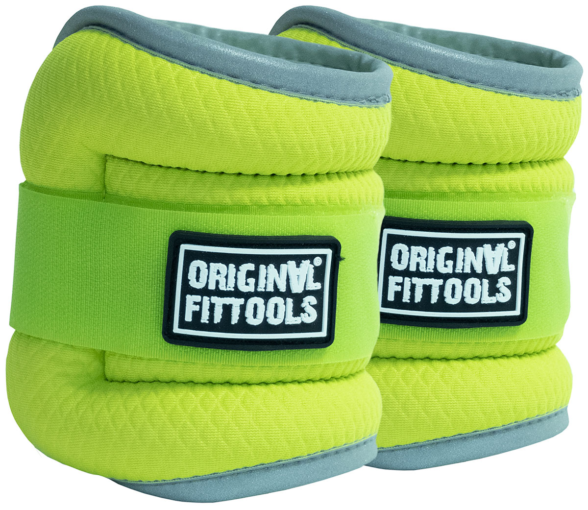 Утяжелитель Original FitTools FT-AW 2x1 кг, ярко-зеленый