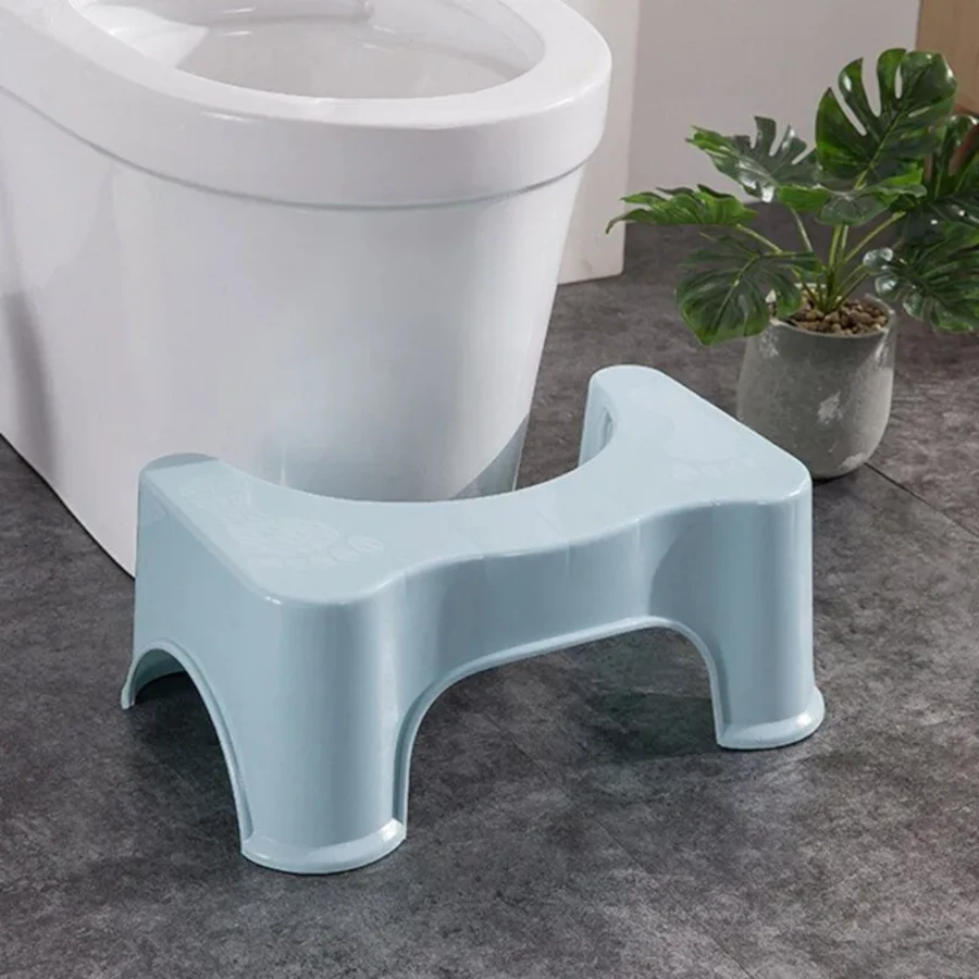 

Подставка для ног в туалет Squatty Potty + стикерпак с единорогами, цвет голубой