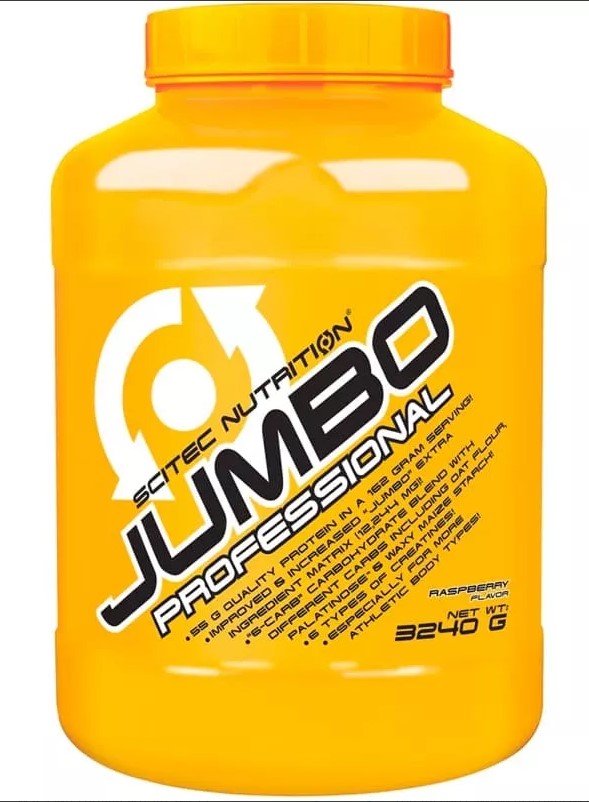 Гейнер Scitec Nutrition Jumbo Professional 3240 г Малина