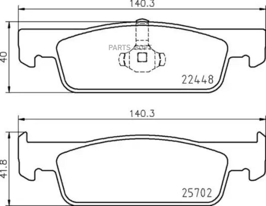 

Тормозные колодки brembo P68069