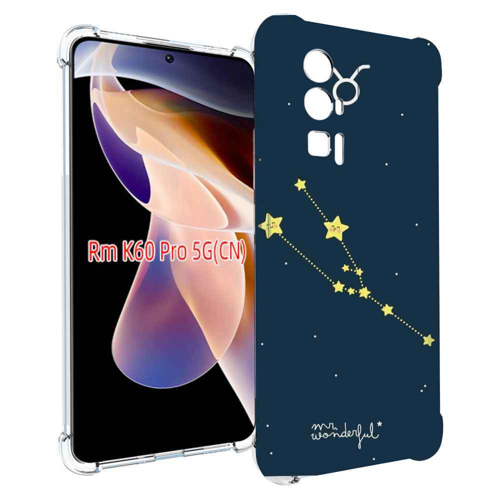 

Чехол MyPads знак-зодиака-телец-4 для Xiaomi Redmi K60 Pro, Прозрачный, Tocco