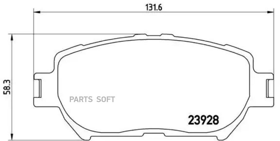 

Тормозные колодки brembo P83062