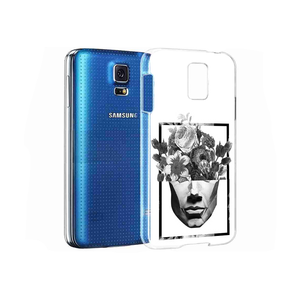 Чехол MyPads Tocco для Samsung Galaxy S5 черно белая ваза в абстракции (PT12196.512.678)