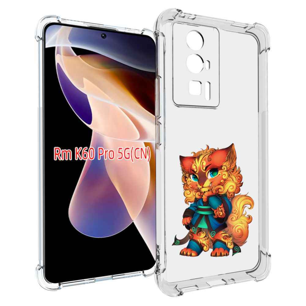 

Чехол MyPads золотой-кот для Xiaomi Redmi K60 Pro, Прозрачный, Tocco