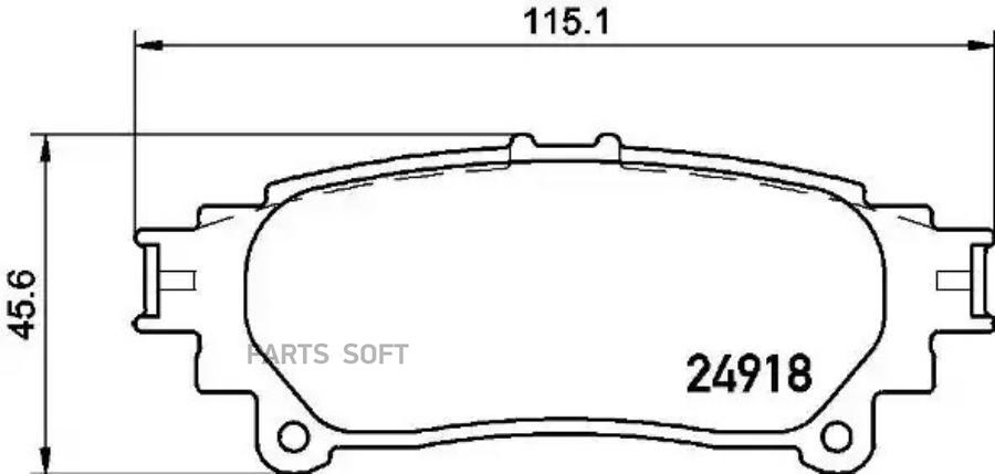 

Тормозные колодки brembo P83152