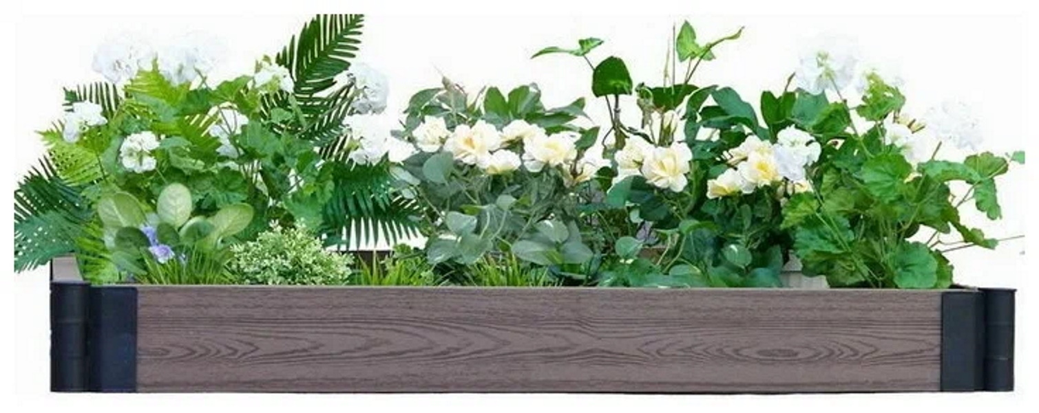 

Еврогрядка 600 из ДПК 600х75 см, h- 15 см.