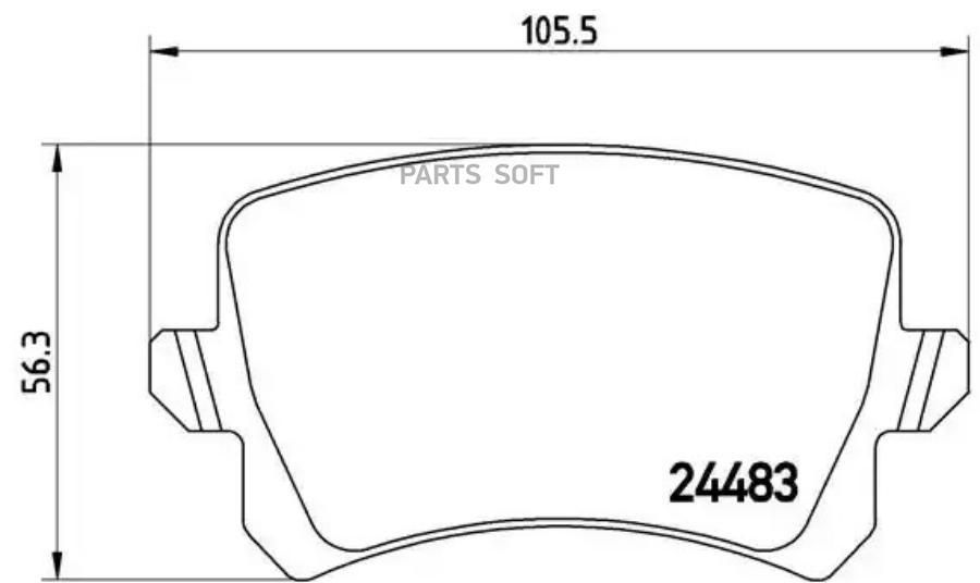 

Тормозные колодки brembo P85109