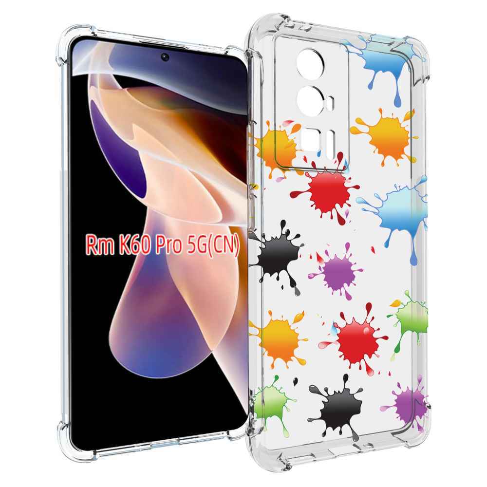 

Чехол MyPads кляксы для Xiaomi Redmi K60 Pro, Прозрачный, Tocco