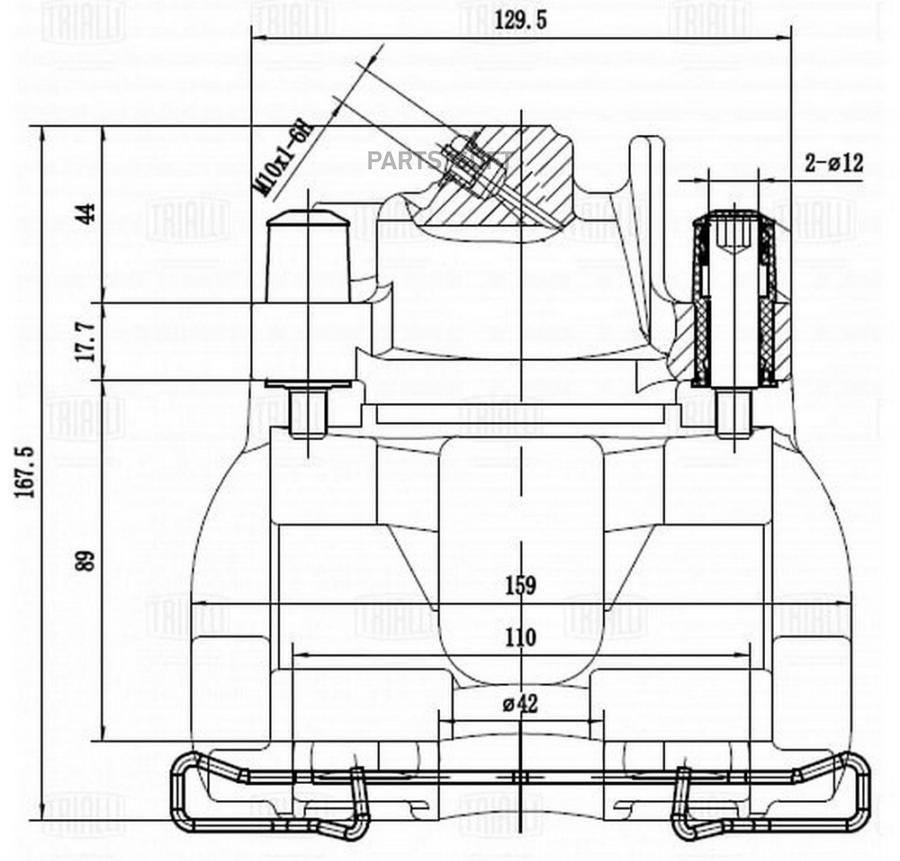 

Суппорт Торм. Volvo S60 (00-) Перед. Лев. D 60Мм Trialli арт. CF 103555