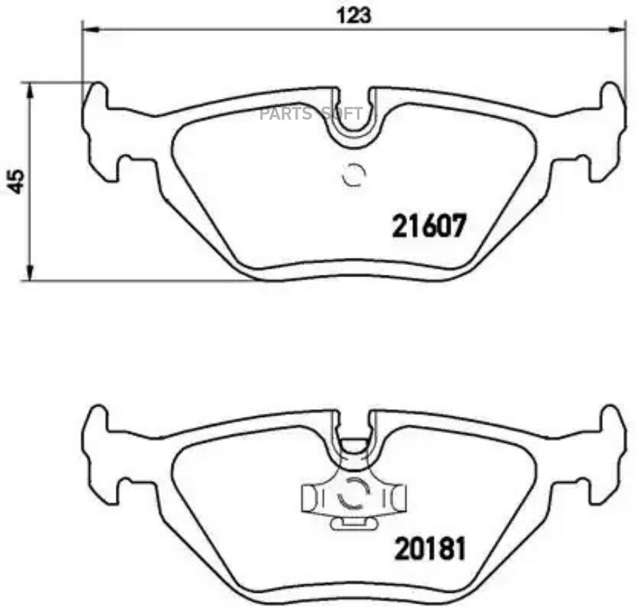 

Тормозные колодки brembo P06013