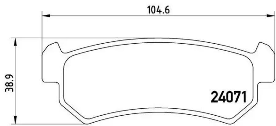 

Тормозные колодки brembo P10001