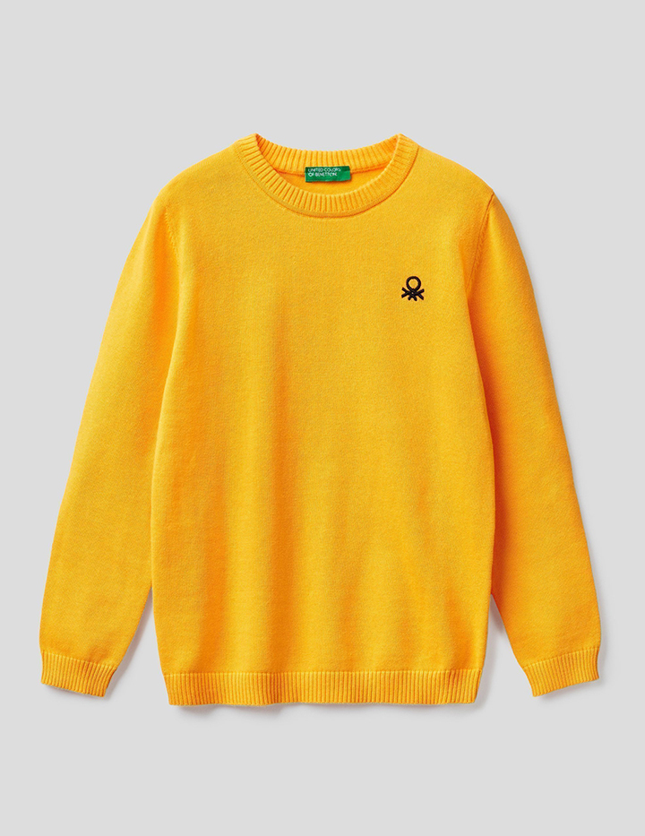 

Джемпер для мальчиков Benetton цв. желтый р.158, 21A_12CDC1932