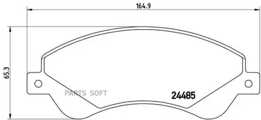 

Тормозные колодки brembo P24065