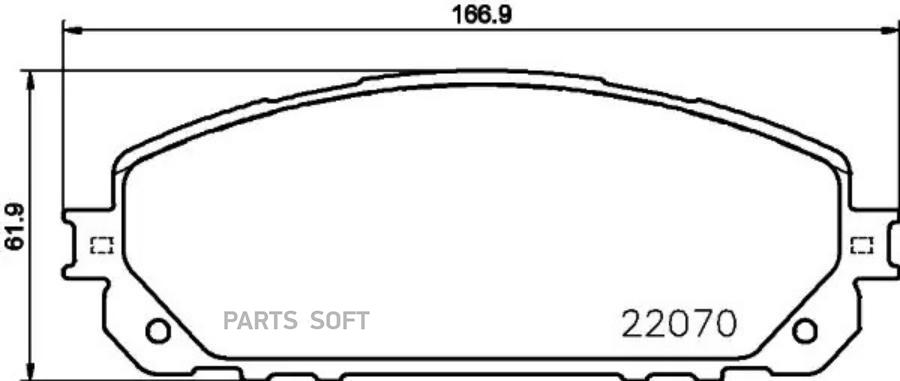 

Тормозные колодки brembo P37021