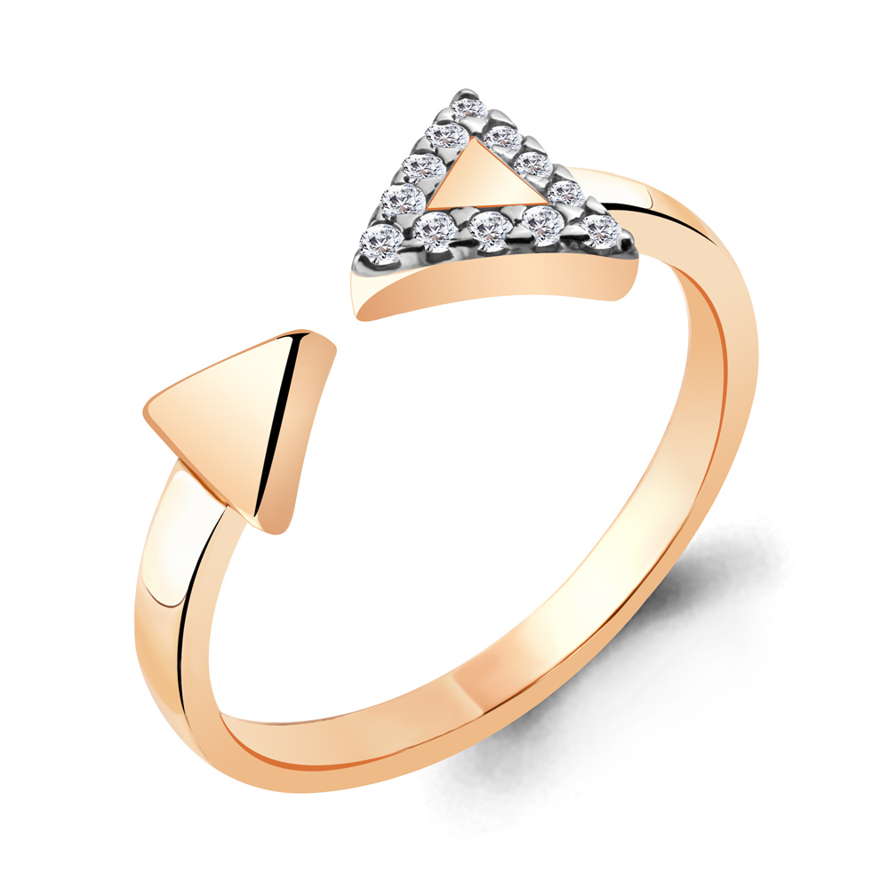 

Кольцо из серебра с фианитом р.  Aquamarine 68674А_925_з, 68674А_925_з