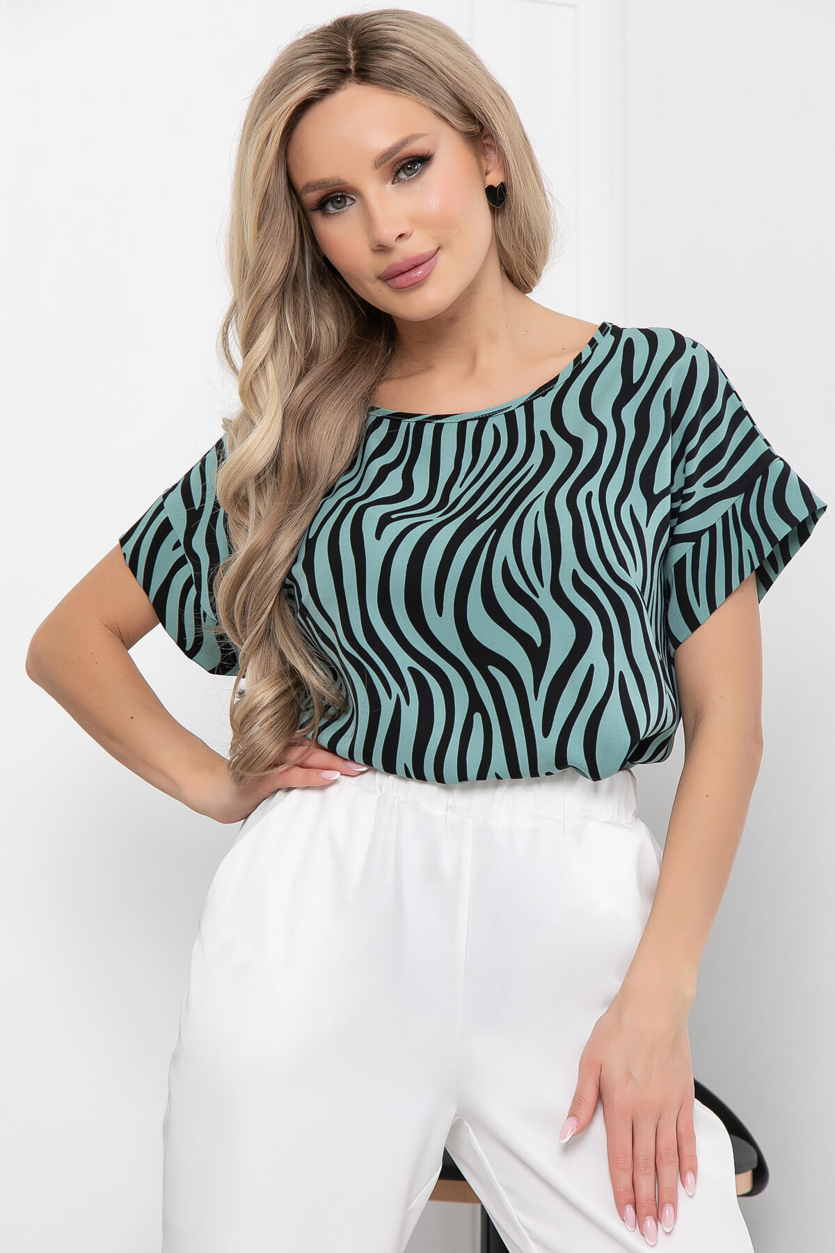 

Туника женская LT Collection Триша Б5831 бирюзовая 48 RU, Бирюзовый, Триша Б5831