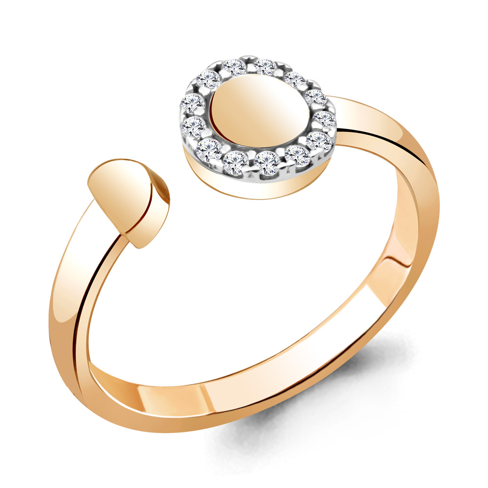 

Кольцо из серебра с фианитом р. , Aquamarine 68676А_925_з, 68676А_925_з