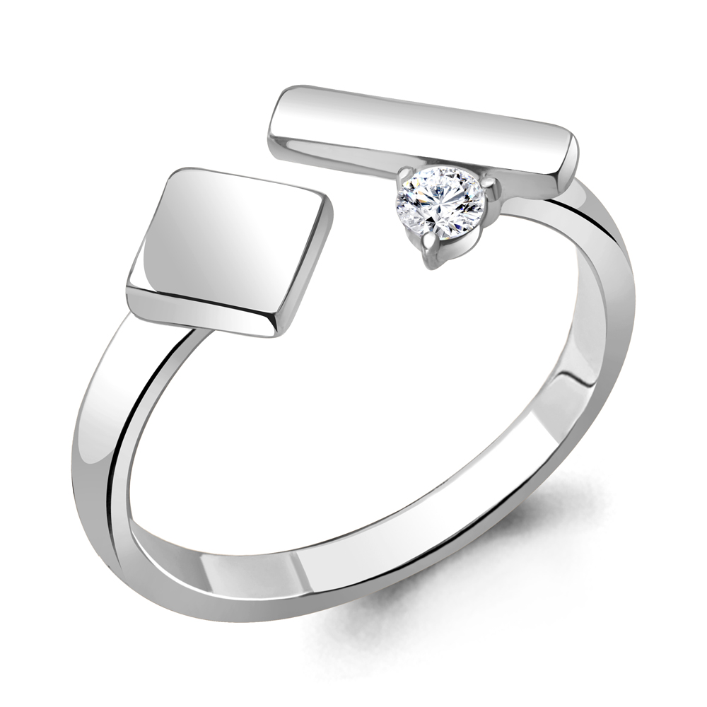 

Кольцо из серебра с фианитом р. 18 Aquamarine 68677А_925_р, 68677А_925_р