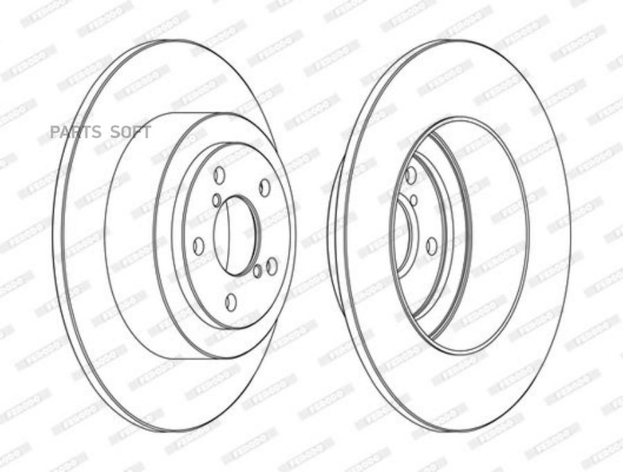 

FERODO DDF1647C ДИСК ТОРМОЗНОЙ к-кт - 1 шт. 1шт