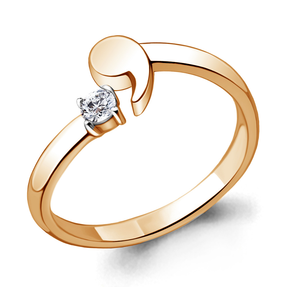 

Кольцо из серебра с фианитом р. , Aquamarine 68678А_925_з, 68678А_925_з