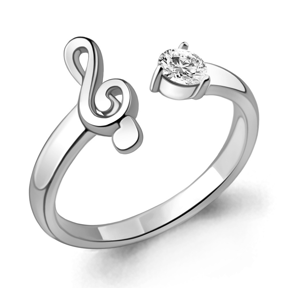 

Кольцо из серебра с фианитом р. 16 Aquamarine 68680А_925_р, 68680А_925_р