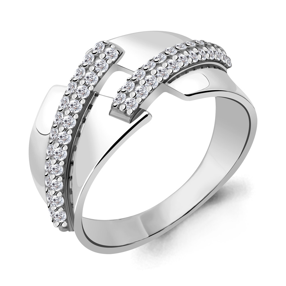 

Кольцо из серебра с фианитом р. 17 Aquamarine 68684А_925_р, 68684А_925_р