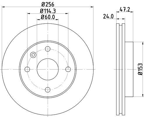 

Тормозной диск HELLA PAGID 8DD 355 111-361