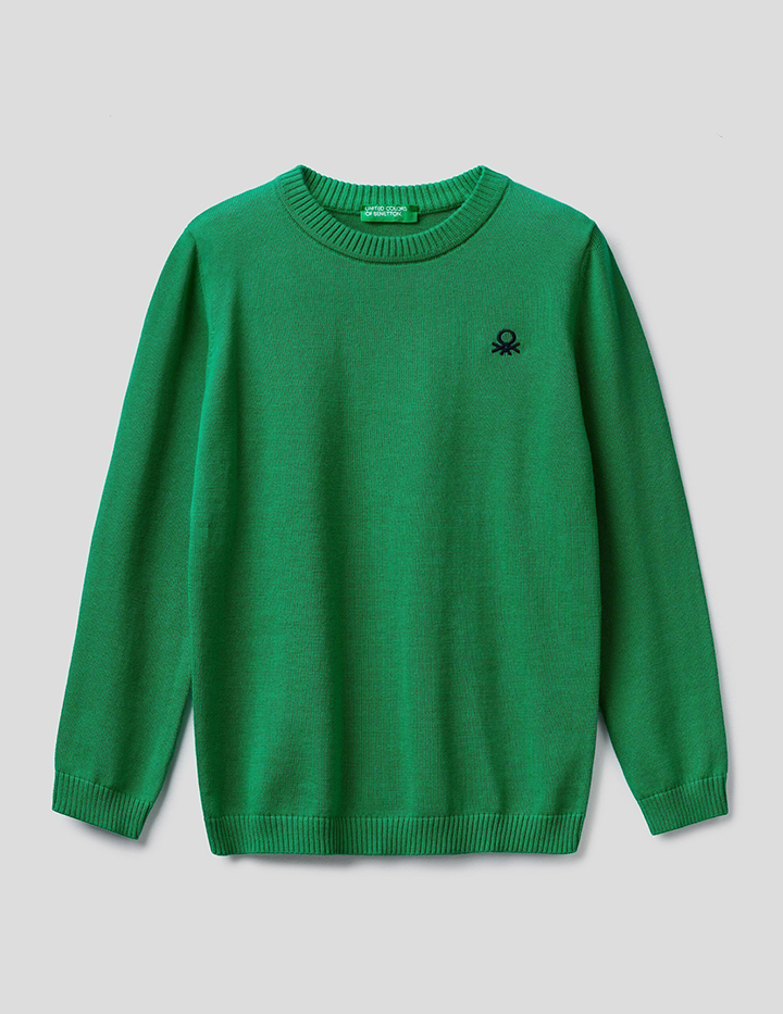 

Джемпер для мальчиков Benetton цв. зеленый р.146, 21A_12CDC1932