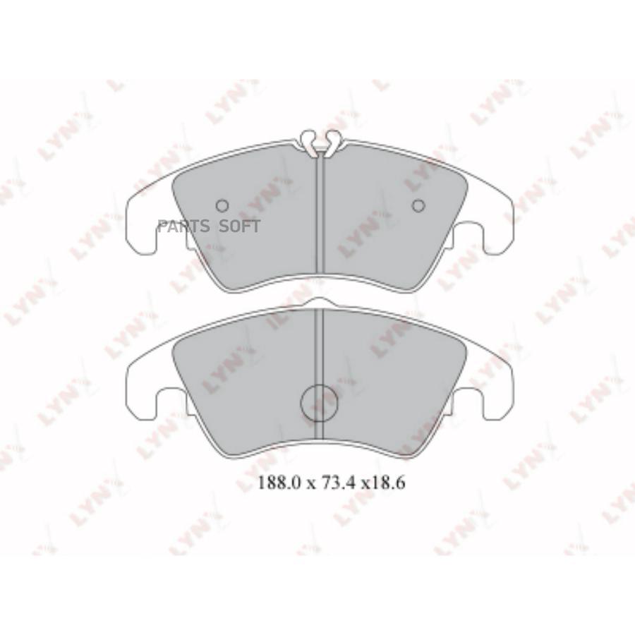 

Тормозные колодки LYNXauto дисковые BD1219