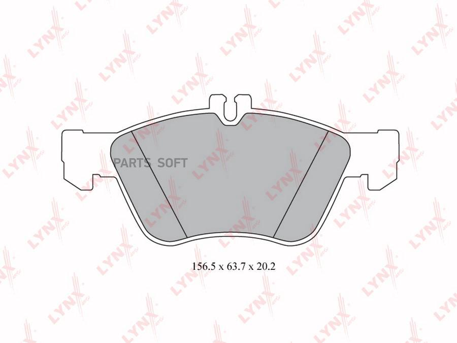 

Тормозные колодки LYNXauto передние BD5320