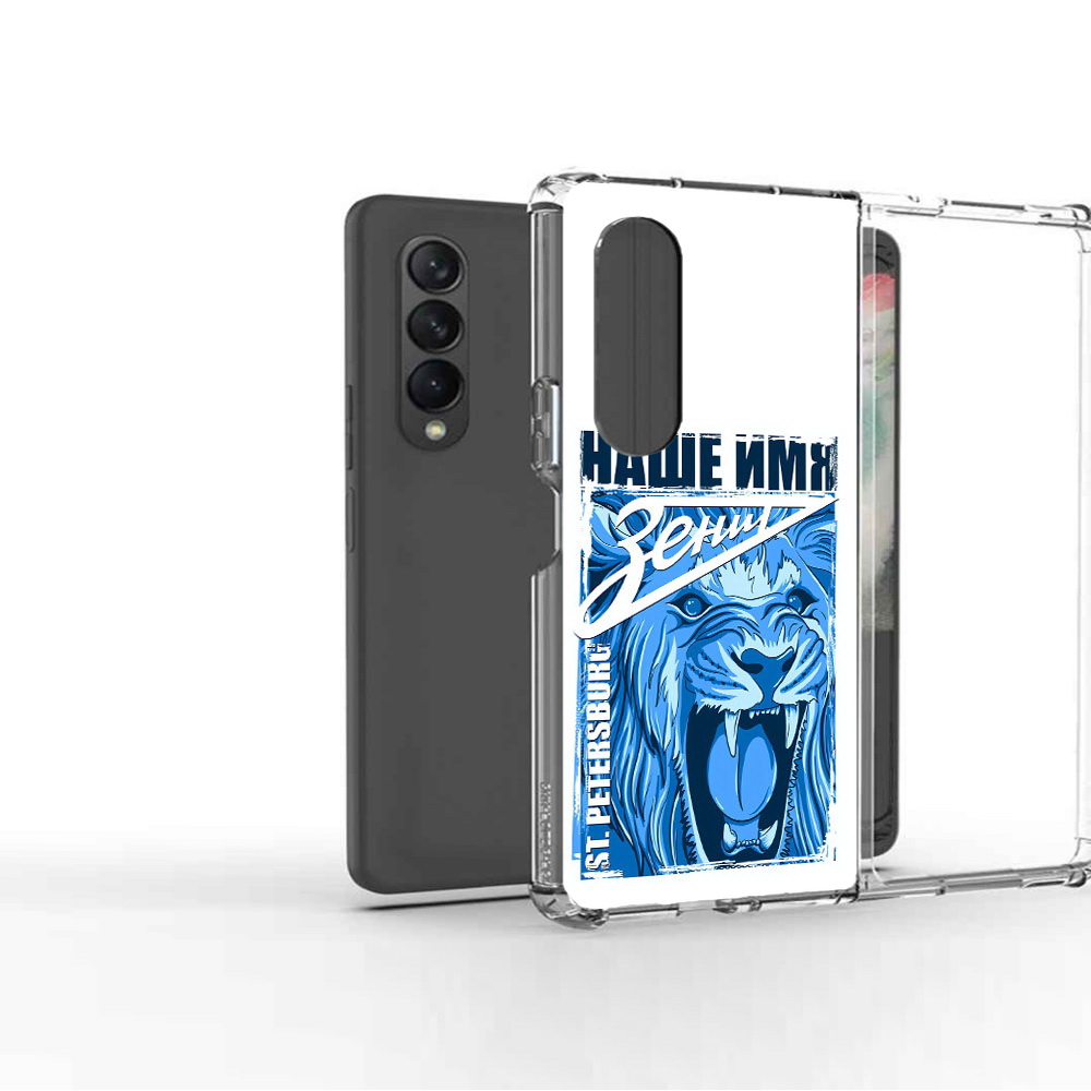 

Чехол MyPads Tocco для Samsung Galaxy Z Fold2 ФК наше имя зенит, Прозрачный, Tocco