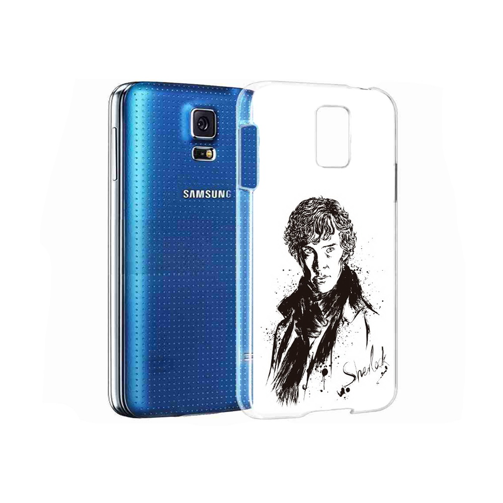 

Чехол MyPads Tocco для Samsung Galaxy S5 шерлок холмс портрет (PT12196.512.698), Прозрачный, Tocco
