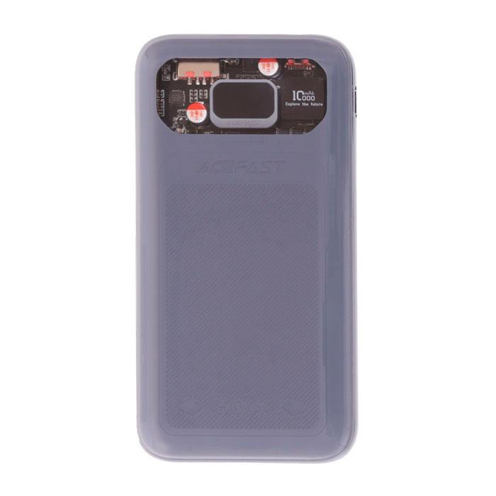 

Внешний аккумулятор Acefast M1-10000 Sparkling series 30W, серый (mica gray), 6974316282020