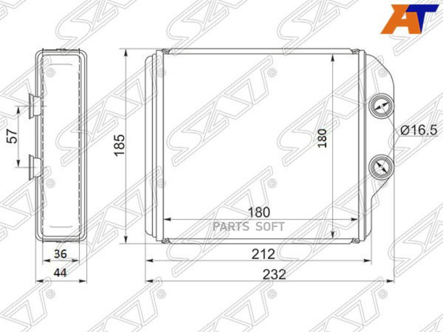 

Радиатор отопителя салона TOYOTA CORONACARINACALDINA 92-02 T21 IPSUMGAIA XM1 96-01 толщ