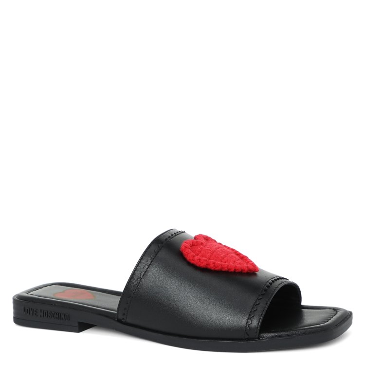 

Шлепанцы женские Love Moschino JA28212G черные 39 EU, JA28212G