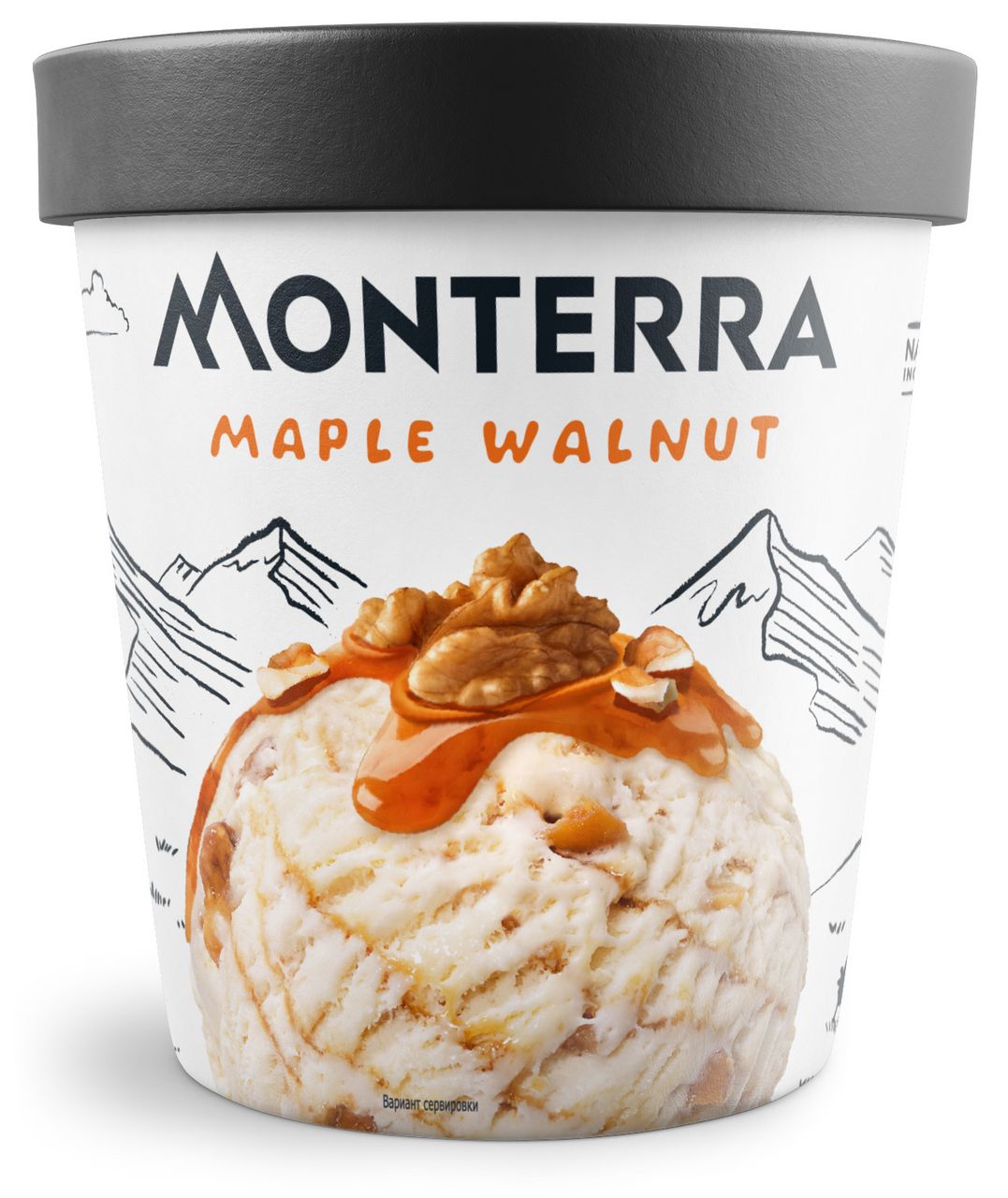 

Мороженое пломбир Monterra Кленовый сироп-грецкий орех 13,6% БЗМЖ 1,51 кг