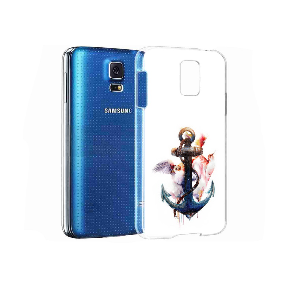 

Чехол MyPads Tocco для Samsung Galaxy S5 якорь с птицами (PT12196.512.703), Прозрачный, Tocco