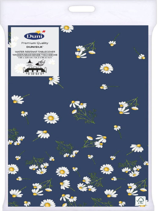 Скатерть бумажная Duni Daisy Blue 138*220см