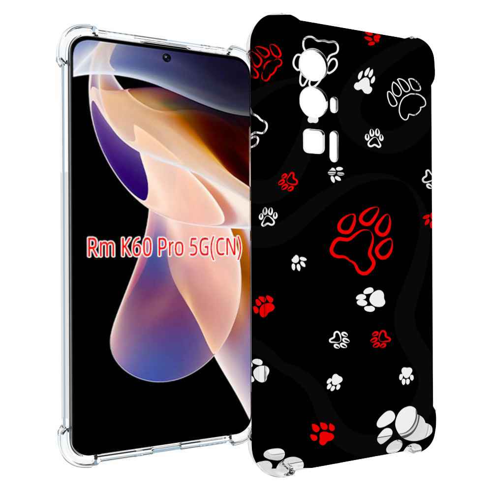

Чехол MyPads кошачьи-лапки для Xiaomi Redmi K60 Pro, Прозрачный, Tocco