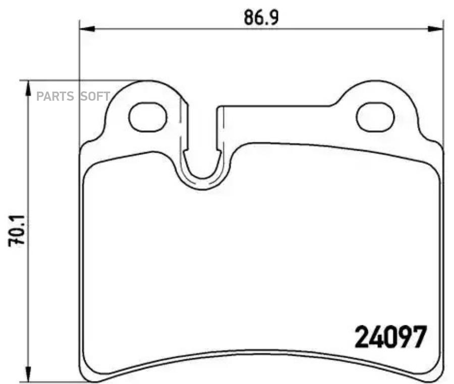 

Тормозные колодки brembo P85111