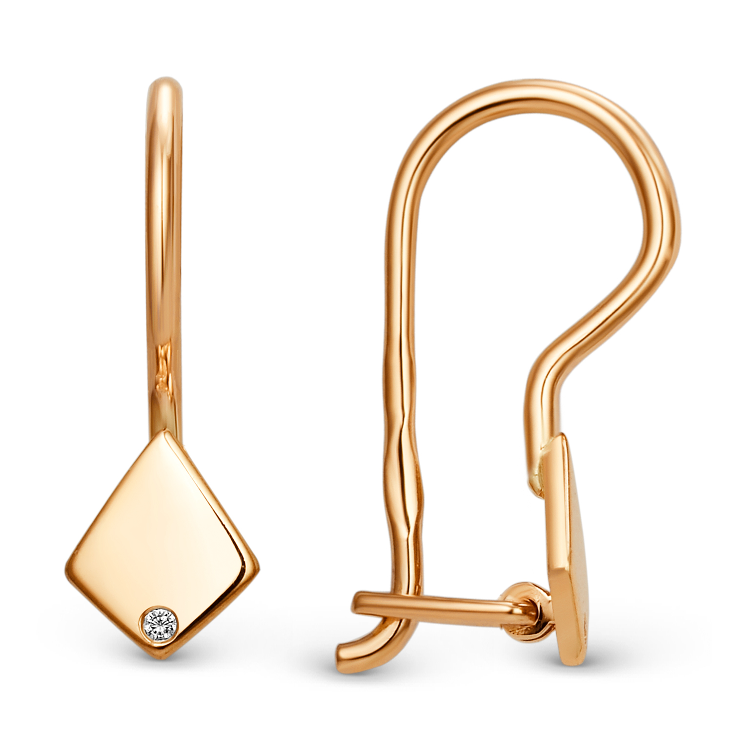 

Серьги из золота DINASTIA.GOLD 013642, фианит, 013642
