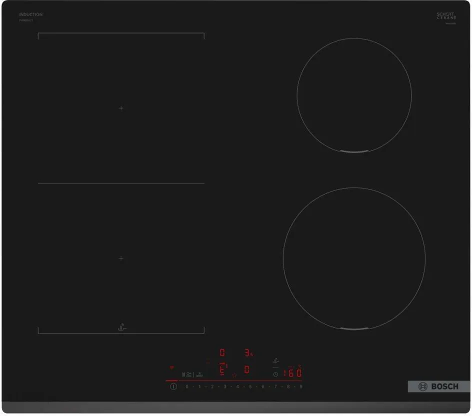 

Встраиваемая варочная панель индукционная Bosch PVS631HC1E черный, PVS631HC1E
