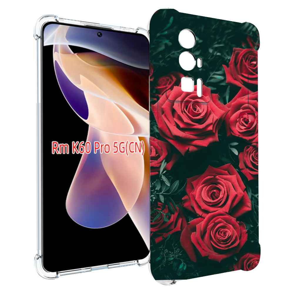 

Чехол MyPads красные-бархатные-розы для Xiaomi Redmi K60 Pro, Прозрачный, Tocco