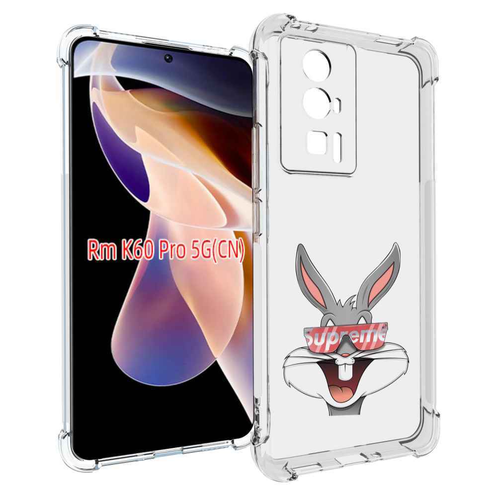 

Чехол MyPads крутой-заяц для Xiaomi Redmi K60 Pro, Прозрачный, Tocco