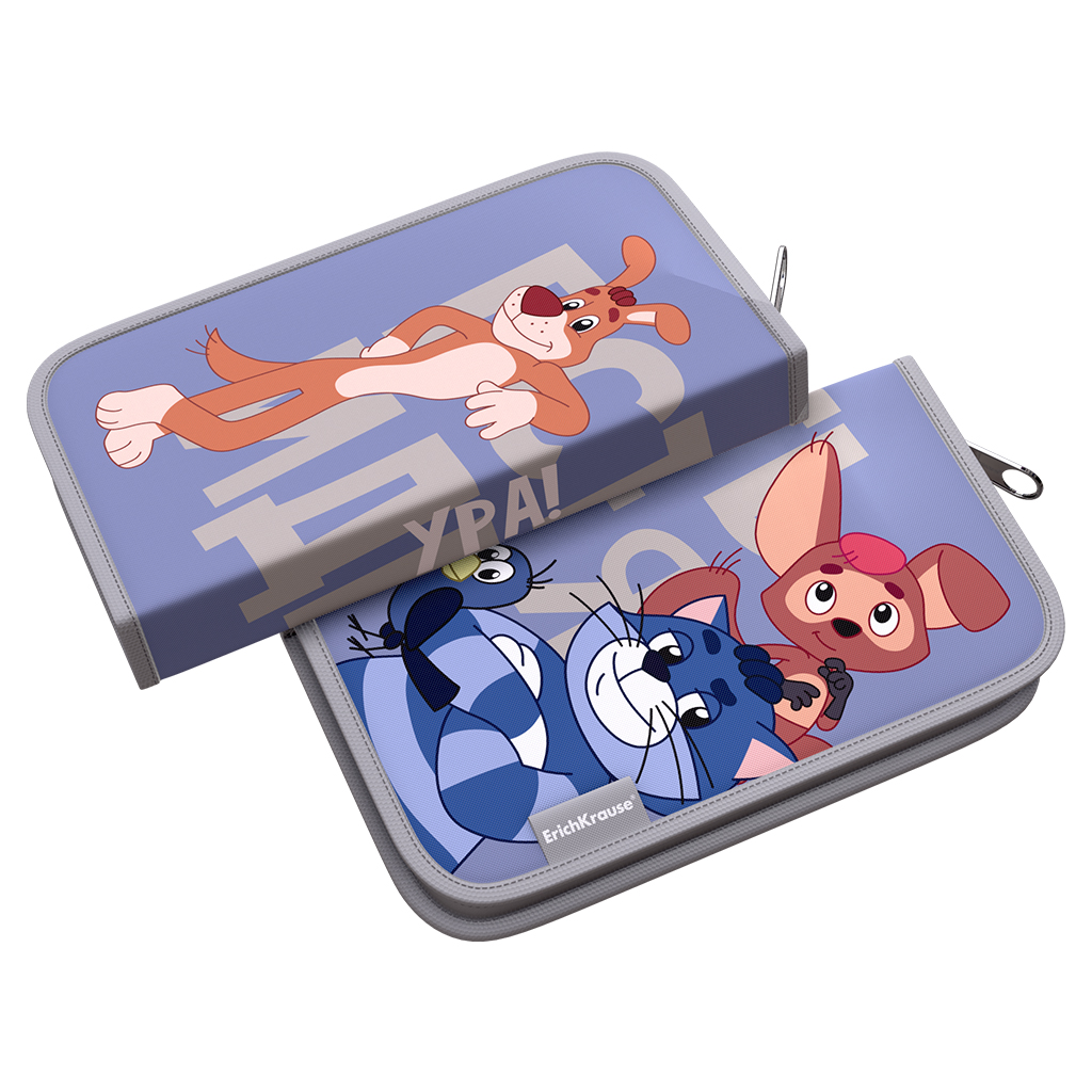 

Пенал-книжка без наполнения ErichKrause 110x205x25мм Простоквашино Идея 60205, Разноцветный, Пеналы-книжки 11*25*25