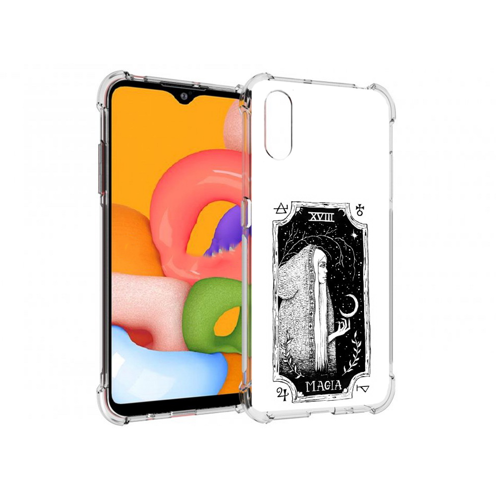 

Чехол MyPads Tocco для Samsung Galaxy A01 лунная магия (PT144711.509.447), Прозрачный, Tocco