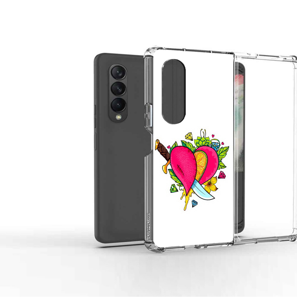 

Чехол MyPads Tocco для Samsung Galaxy Z Fold2 Фруктовое сердце, Прозрачный, Tocco